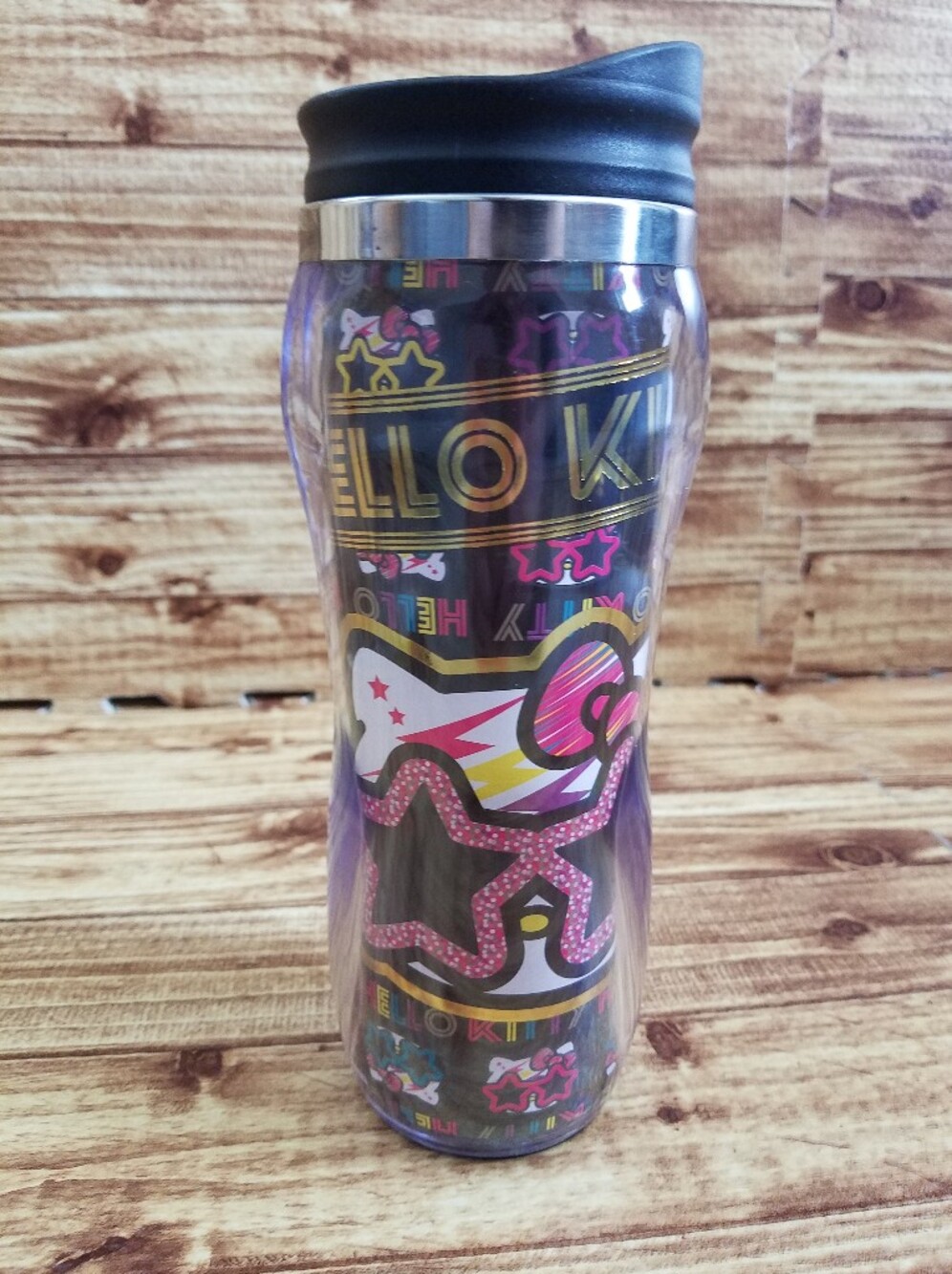 Sanrio Hello Kitty Rockstar Insulated Travel Tumbler Thermos 16 oz Cup